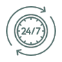 24 Hour Availability 24/7 Service Seal for Waverton Ashton